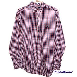 Vineyard Vines Mens Slim Fit Trucker Shirt Size Medium